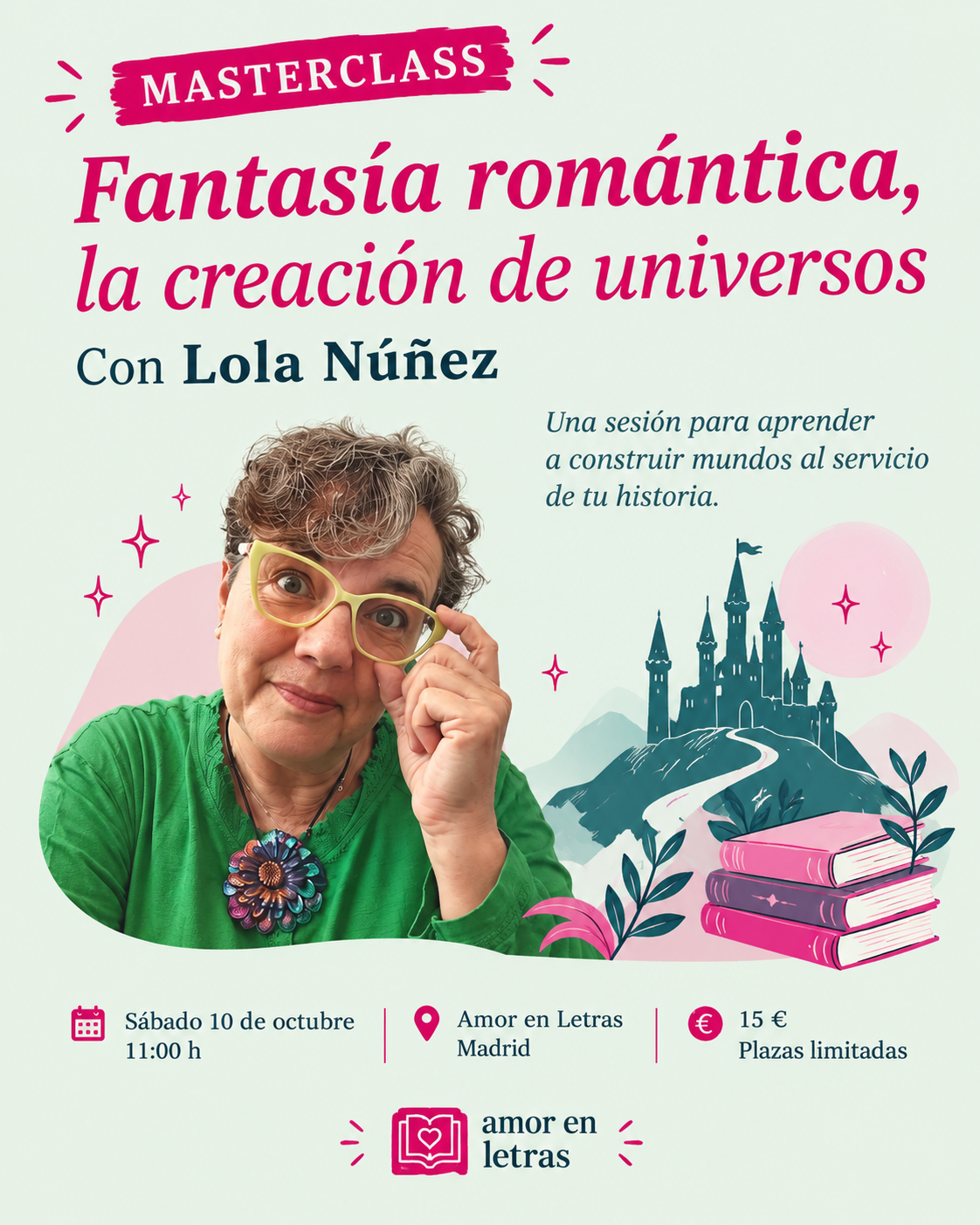 Masterclass de escritura sobre descripción y diálogo con Lola Núñez en Amor en Letras