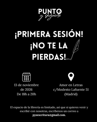 Punto y Seguido, encuentro de escritura acompañada en Amor en Letras Madrid