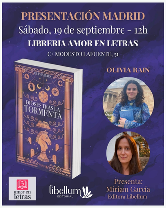 Presentación Olivia Rain, Dioses tras la tormenta
